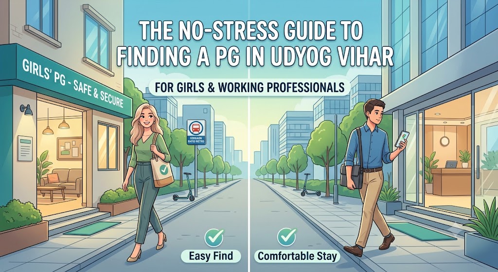 The No-Stress Guide to Finding a PG in Udyog Vihar for Girls and Working Professionals