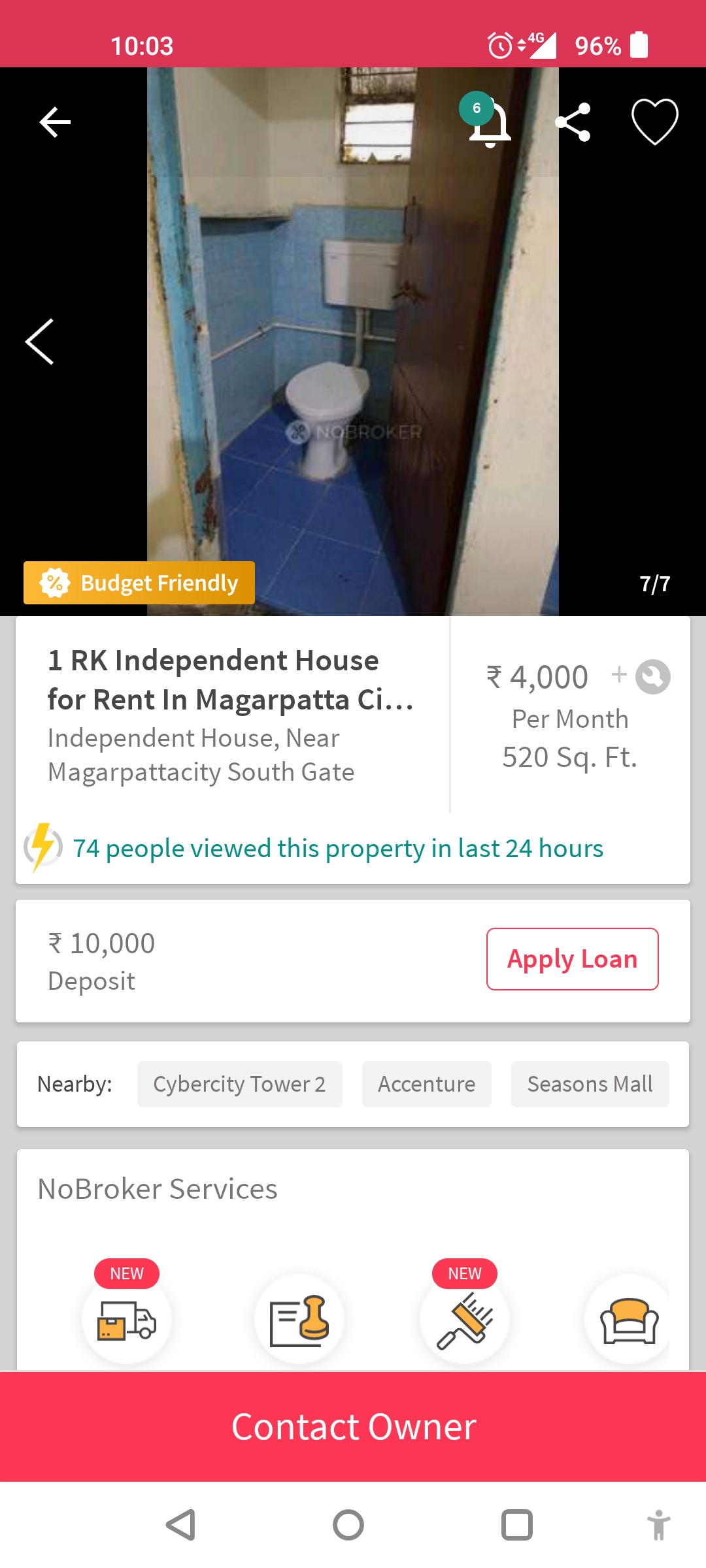 1BHK · Semi Furnished · Apartment