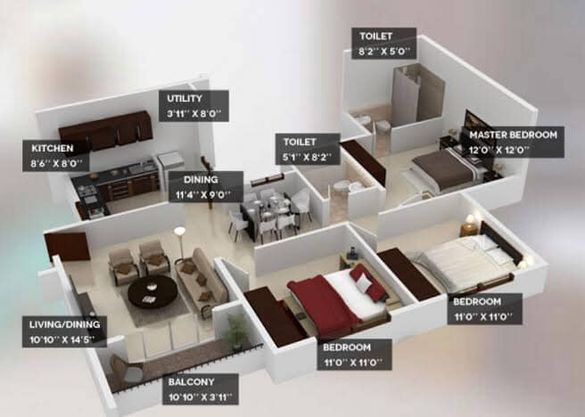 3BHK · Furnished · Apartment